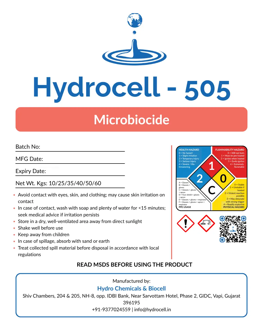 Industrial Water Treatment Chemicals – Cooling, Boiler & RO – Hydrocell